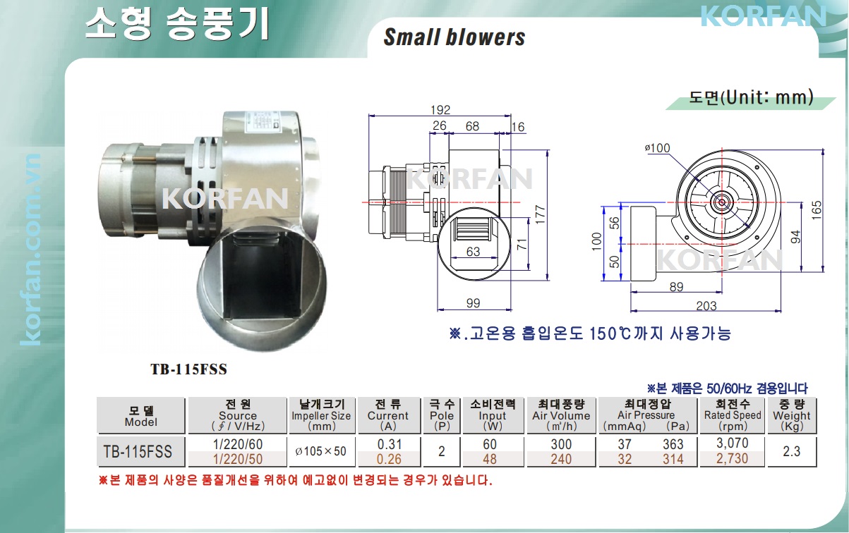 KORFAN - Ban ve TB-115FSS
